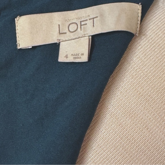 LOFT Dark Teal Lace Dress - Picture 5 of 6